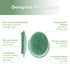1pk-Pea haakaa Silicone Shampoo Brush - Cradle Cap Brush Comb - Baby Hair Scrubber - Baby Bath Essentials - Green