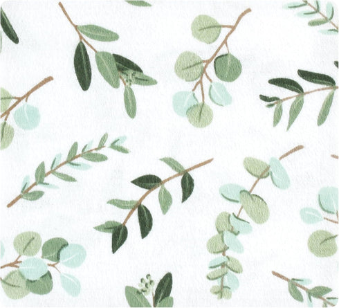 Hudson Baby Unisex Baby Cotton Flannel Receiving Blankets, One Size, Eucalyptus