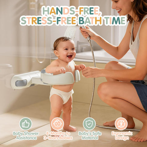 HDUYFYD 8-36 Baby Bath Stand-Baby Shower Stand Duck with Strong Suction Cups. Foldable Adjustable Bath Support