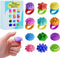 Spkwis Fidget Toys for Kids Teens,6PCS Sensory Spinner Ring Toys for Stress Anxiety