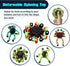 estardaa 8Pcs Fidget Spinners Glow in The Dark, Fingertip Gyro DIY Deformable Robot Funny Sensory Fidget Toys