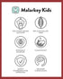 Pack: Malarkey Kids Holiday Gift Munch Mitt and Chew Cube Duo - Perfect Teething Treats for Babies and Toddlers - Red