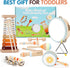 Set, 9PCS 1, 2, 3 Wooden Toddler Musical Instruments Kids Montessori Toys, Baby Toys with Xylophone & Drum, Educational