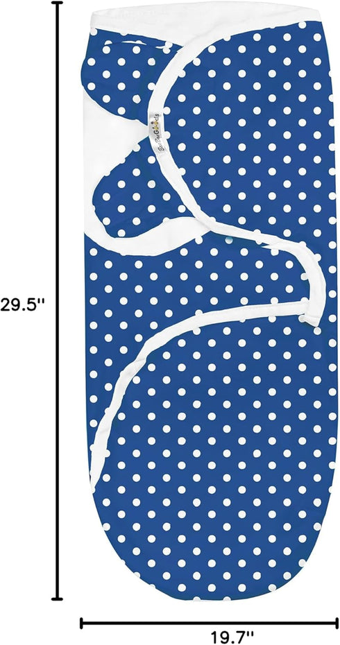 BaeBae Goods Navy Bicycle-Themed Swaddle Blanket (S/M)