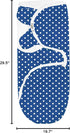 BaeBae Goods Navy Bicycle-Themed Swaddle Blanket (S/M)