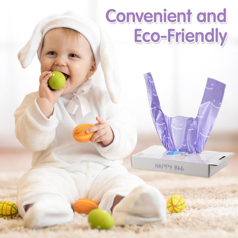 1600 Count Colarr Baby Disposable Diaper Bags Scented Diaper Sacks with Tie Handle Disposal Trash Sacks Pet Dog Poop