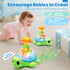 6-12 1 Tummy 7 8 9 10 11 Baby Crawling Toys Months, Musical Light-up Toys for Year Old, Press to Spin Turtle for Cause