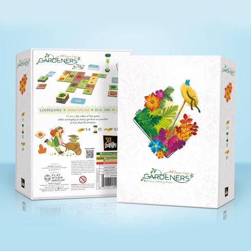Gardeners - Sit Down! Tile-Placement Game, Arrange Gardens, Cooperative Game for Up to 4 Players, 15 Minute Play Time