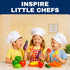 20 Playset Set Pieces Play Vegetables - Life-Sized Toy Food for Kids Kitchen, Healthy Farmer's Market Grocery Pretend