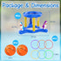 Pool Floats Toys Games Set, 2-in-1 Floating Pool Basketball Hoops & Pool Ring Toss Game for Kids Ages 8-12