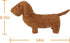 Apricot Lamb Toys 14 Inch Coffee Dachshund Dog Stuffed Animal, Soft Cuddly Toy for Child