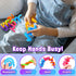 6 Pack Sensory Fidget Toys for Kids: Textured Silicone Fidget Stick for Stress Relief Autistic ADHD, Quiet Desk Fidgets