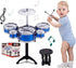 SKLOER Kids Drum Set Toddler Instrument Set Educational Percussion Stimulating Childrens Creativity Drum