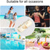 Haskirky 2 Farm Chickens and Floral Pcs Cloth Diaper Wet Dry Bags,Waterproof and Washable Bag for Travel Reusable Wet