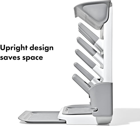 OXO Tot Expandable Drying Rack Space-Saving Drying Rack | Newborn and Baby Essentials | Breastfeeding Essentials | Dry