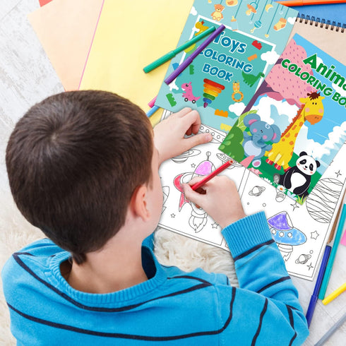 24Pack 4-8, 8-12, 2-4, Summer, Small Coloring Books for Kids Ages Bulk Coloring Books for Kids Ages Kids Birthday Party