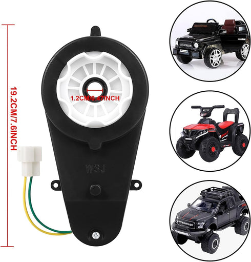 24V Kids Ride On Car Gearbox - 40000RPM Motor 2Pcs Electric Motor Gearbox for High Speed Toys