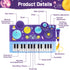 Set 1-3: 5 1 2-5 Mostop Kids Drum for Toddlers Toddler Musical Toys in Piano Keyboard Xylophone Drum with Microphone