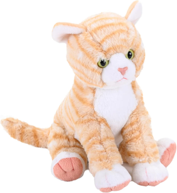 Wild Republic Cuddlekins Orange Tabby Cat, Stuffed Animal, 12 Inches, Plush Toy,