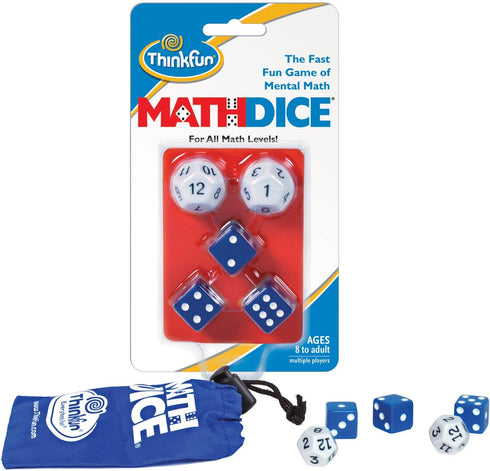 ThinkFun Math Dice - Engaging Mental Math Skill Game for Kids Age 8 and Up