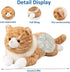Litence 3.9 lbs 21 inch Cat Weighted Stuffed Animals, Weighted Cat Plush Toy Realistic Cat Weighted Plush Animals