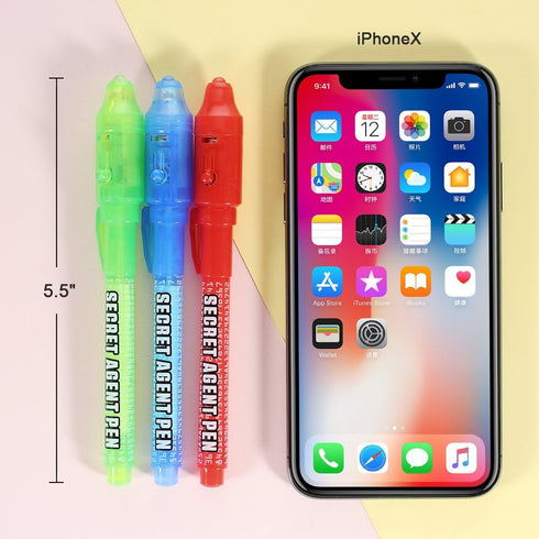 MALEDEN Invisible Ink Pen, Upgraded Spy Invisible Ink Pen with UV Light for Secret Messages and Kids Toys