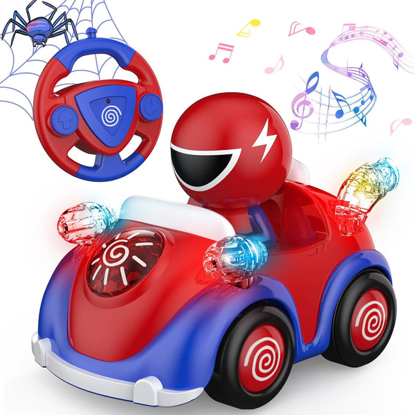 NQD Remote Control Car for Toddlers, RC Cars with Music and Lights,