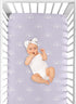 Sweet Jojo Designs Fitted Baby Crib Sheets (Purple and White Boho Rainbow) for Boys or Girls, Infant Nursery, Toddler