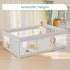 besuhot 74 50 inch, Baby Playpen Baby Playard Large playpen x Playpen for Babies and Toddlers with Gate, Safety