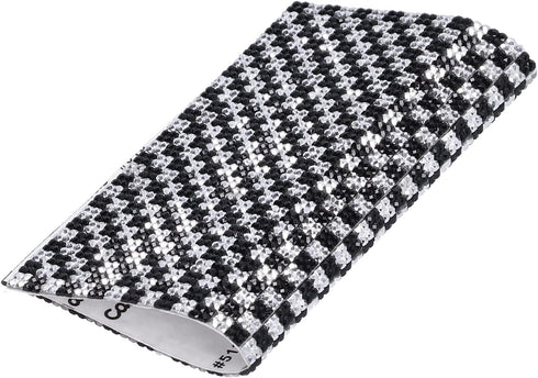 Dolls House Rugs, Vintage Woven Rug Miniature Doll House Accessories (Black and White)