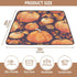GuoChe Cozy 50'' 50'' Autumn Pumpkin Halloween Harvest Food Large Stylish Baby Activity Play Mat for Indoor Outdoor