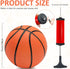 30Pcs 7" Inch Mini Basketball Balls Bulk - Small Basketball Set with Pump for Indoor Outdoor Play and Party Favors
