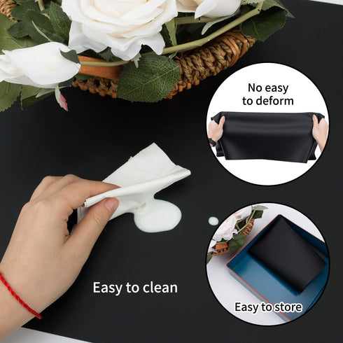 2 Pack Countertop 23.6 x15.75 Inch Extra Large Silicone Mats for Baking Crafts, Multipurpose Kids Dinner Placemat Desk