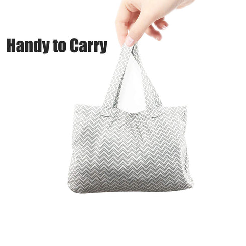 HIVVI 2-in-1 Portable Grocery Cart Seat Cover and Baby Highchair Cover (Gray Chevron)