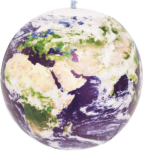 Inflatable Earth Globe from Satellite Images, Earthball, Glow in the Dark Cities