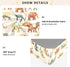 Mazeann 52" 28" 9" Vintage Elephant Crib Sheets Soft Breathable Fitted Cotton Baby Crib Sheets Mattress Cover for Girl