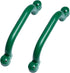 Playground Safety Handles - Green Grab Handle Bars for Outdoor Tree House Accessories and Playground Equipment