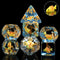 Fish DND Dice Set: 7PCS Resin Dice with Velvet Bag for Dungeons and Dragons Role Playing Games