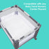Dash Grey Fitted Sheets for Baby Trend Nursery Playards