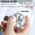 FREELOVE Flower Design Metal Fidget Spinners for Adults, Premium Silent Bearing, DIY Expand to Wind Chime Coin, Desktop