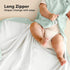 2-Pack 100% 0.5TOG 0-6 Organic Baby Sleep Sacks, Cotton - Soft & Breathable Baby Wearable Blanket, Toddler Sleeping