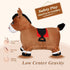 Bouncy Horse Hopper by INPANY - Inflatable Ride-on Animal Toy for Toddlers, Includes Pump