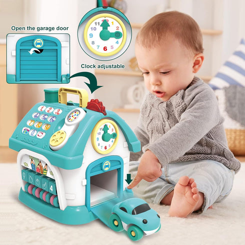 Baby Functional House for 6 to 18 Months, Montessori Toys with Sound, Lights, Music, and Smart Learning Home