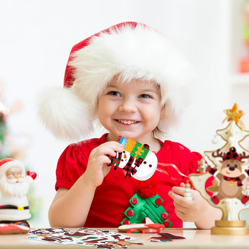 24 3-12 Funrous Pcs Christmas Crafts Kits for Kids Xmas DIY Hanging Ornaments for Christmas Trees Make Your Own Crafts