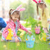 6 6 Pieces Easter Egg Baskets - Handmade Colors Bunny Ears Easter Baskets for Easters Theme Garden Party Favors, Easter