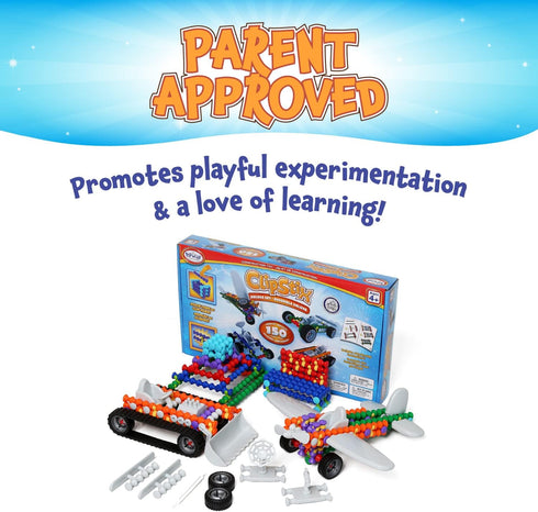 POPULAR PLAYTHINGS Clipstix Deluxe, 150 Pieces Set