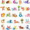 DECOWALL DS4-8002 Animal Alphabet Kids Wall Stickers - Peel and Stick Removable Decals for Nursery, Bedroom, Living Room