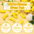 72 Leyndo Pcs Banana Stress Toys Banana Stretchy Toys Mini Relief Stress Balls Squeeze Balls Bulk Fidget Toy