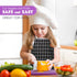 Sets Set Kids Cooking Real, Kids Cooking and Baking with Storage Case Kid Safe Knives Cutting Board Apron Cookbook