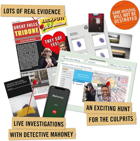 Hidden Games: The Midnight Crown – Murder Mystery Game for Game Nights, Play Detective to Crack the Case
